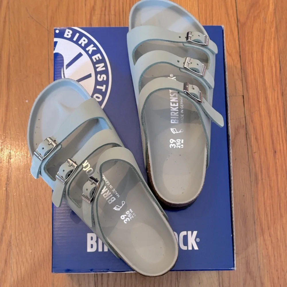 Birkenstock Florida Triple-Strap Sandals - Women’s Size 39 (US 8) - New - Picture 2 of 8